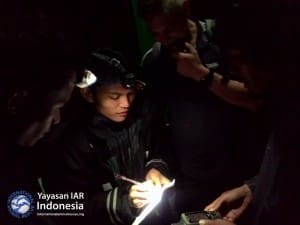 Kegiatan training di Curug Nangka, Ciapus, Bogor sebagai persiapan teknis sebelum survei ke Gunung Tarak