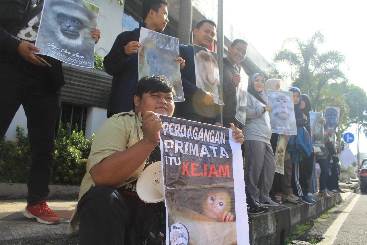 Peringati Hari Primata, Sejumlah Aktivis Kampanyekan Pelestarian Primata di Tasikmalaya